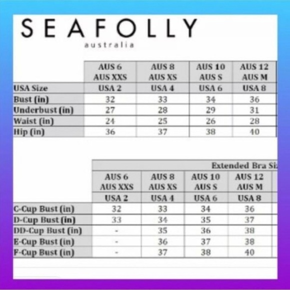 SeaFolly Vintage Wildflower Iceberg High Neck Reversible Bikini Top Sz 4… - Picture 5 of 16